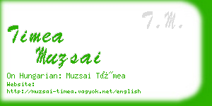 timea muzsai business card